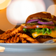 The bison burger at Senator’s Steakhouse & Brass Buffalo Saloon in Cheyenne, Wyoming